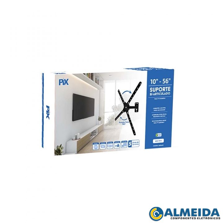 SUPORTE ARTICULADO PARA TV 10 A 56 2 ART. PX-10 PIX
