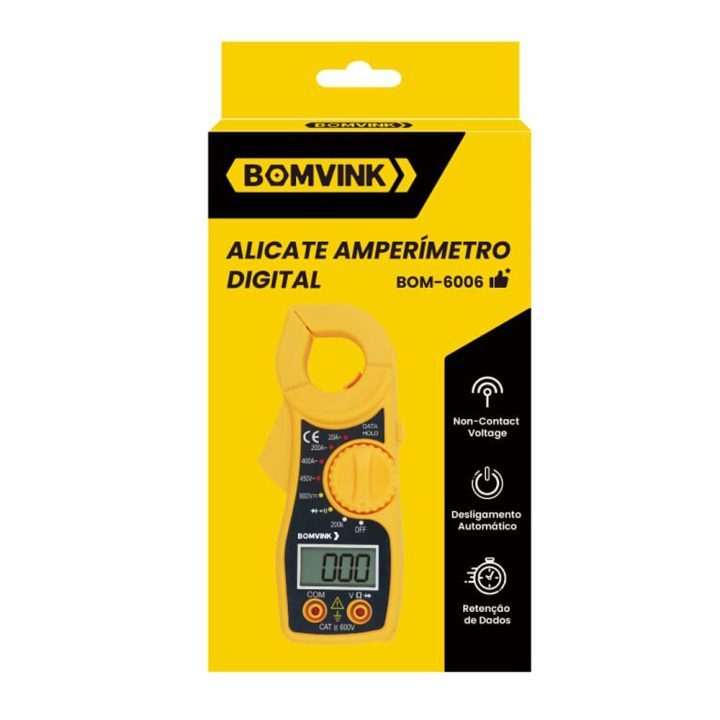 ALICATE AMPERIMETRO DIGITAL BOM-6006 BOMVINK