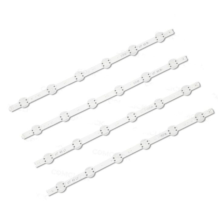 KIT BARRA DE LED LG 49UJ6525/6545/6565/6585 2-L1 2-R1 (4 BARRAS)