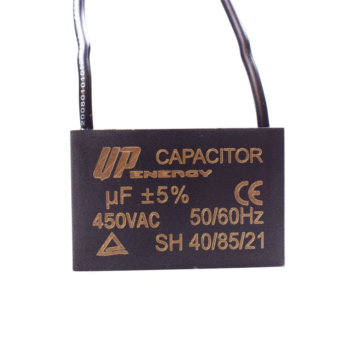 CAPACITOR DE PARTIDA P/ MOTOR 12UF 450VAC CBBB61 2 FIOS C/ ABA