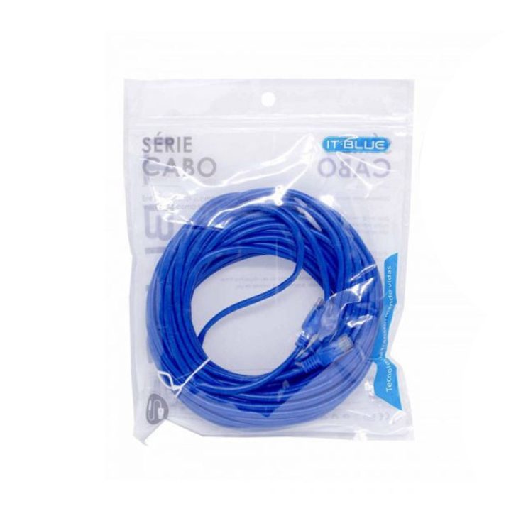 CABO DE REDE CAT5E RJ45 15 METROS LE-305 IT-BLUE