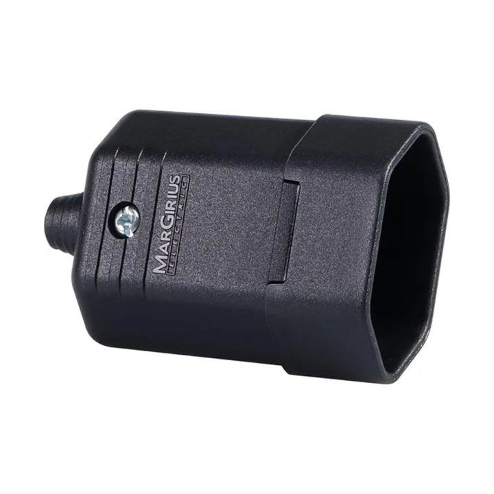 PLUGUE FEMEA 2 PINOS 10A TMD1-2 PRETO MARGIRIUS