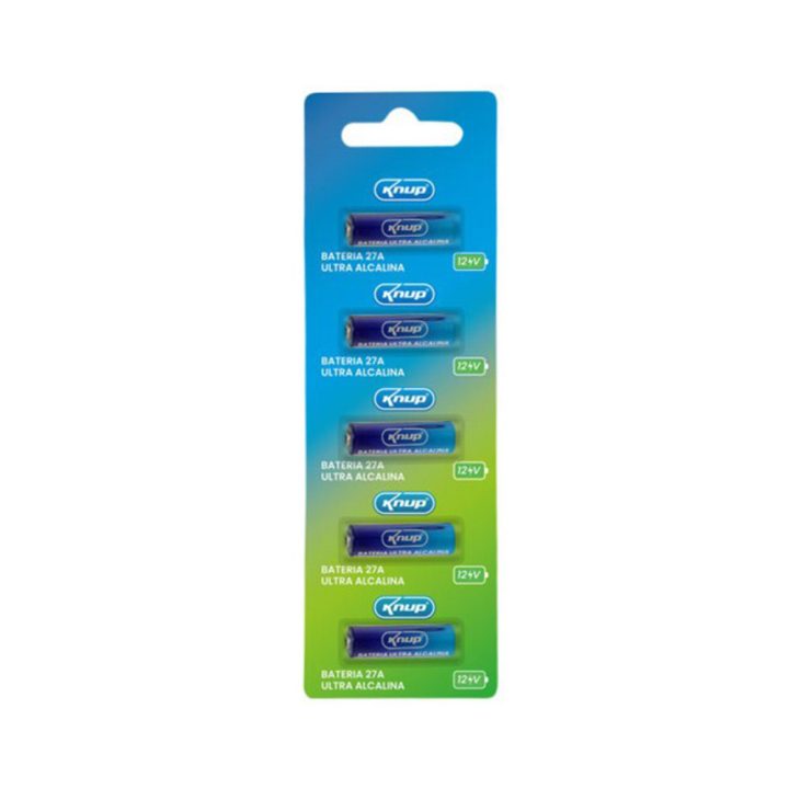BATERIA 12V 27A ULTRA ALCALINA KP-27A KNUP (CARTELA 5 PCS)