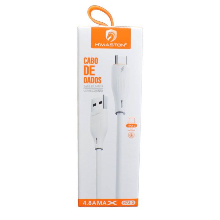 CABO USB TIPO C CARGA RAPIDA 4.8A 1 METRO H73-3 H-MASTON