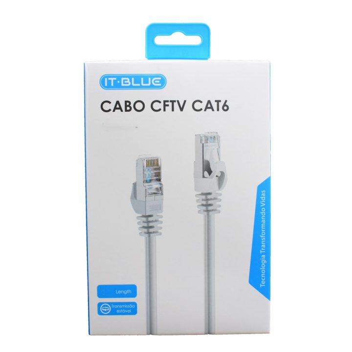 CABO DE REDE CAT6 RJ45 5 METROS LE-313 IT-BLUE