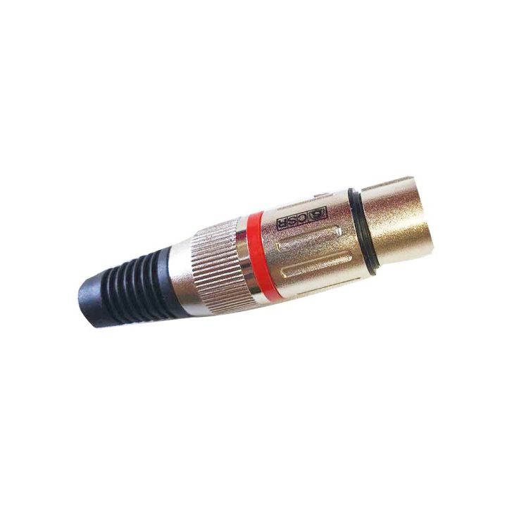 CONECTOR XLR CANON FEMEA 3 POLOS C/ TRAVA CSR-1205NI CSR