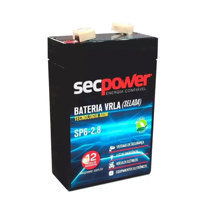 BATERIA SELADA 6V 2,8A SP6-2,8 SECPOWER