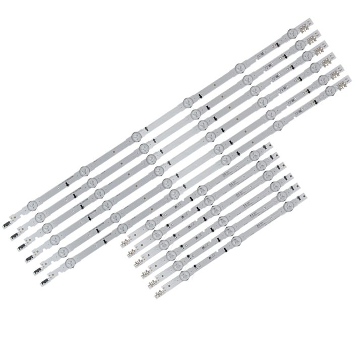 KIT BARRA DE LED SAMSUNG UN48J5500 UN48J6300 UN48H6400 12 BARRAS